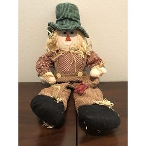 Vanson‎ 24" Scarecrow Shelf Sitter Straw Fall Halloween Thanksgiving